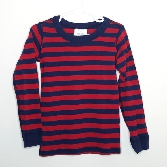Hanna Andersson Stripe Pajama PJ Shirt Top 110 5 - Picture 1 of 4